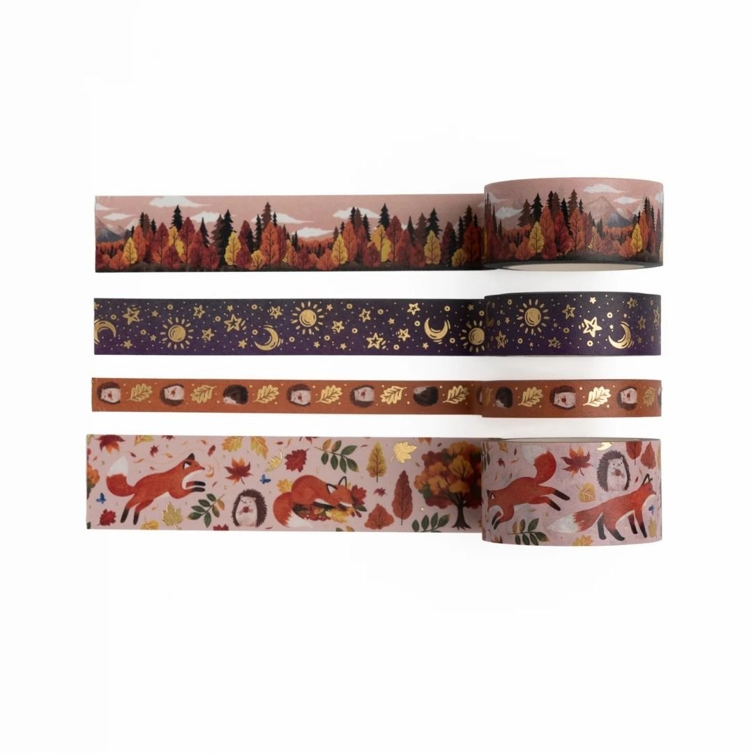 Forest Foxes Washi Tape Set - Archer & Olive