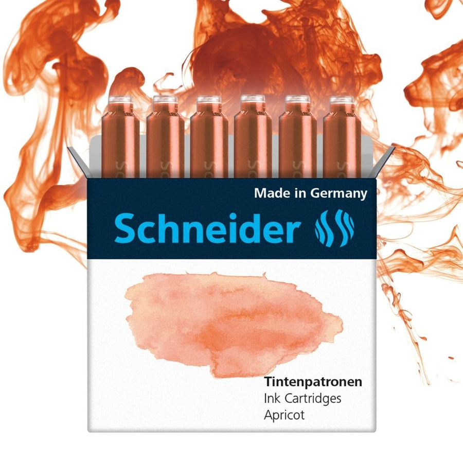 Fountain Pen Ink Cartridges Pastel - Schneider - Apricot - Schneider