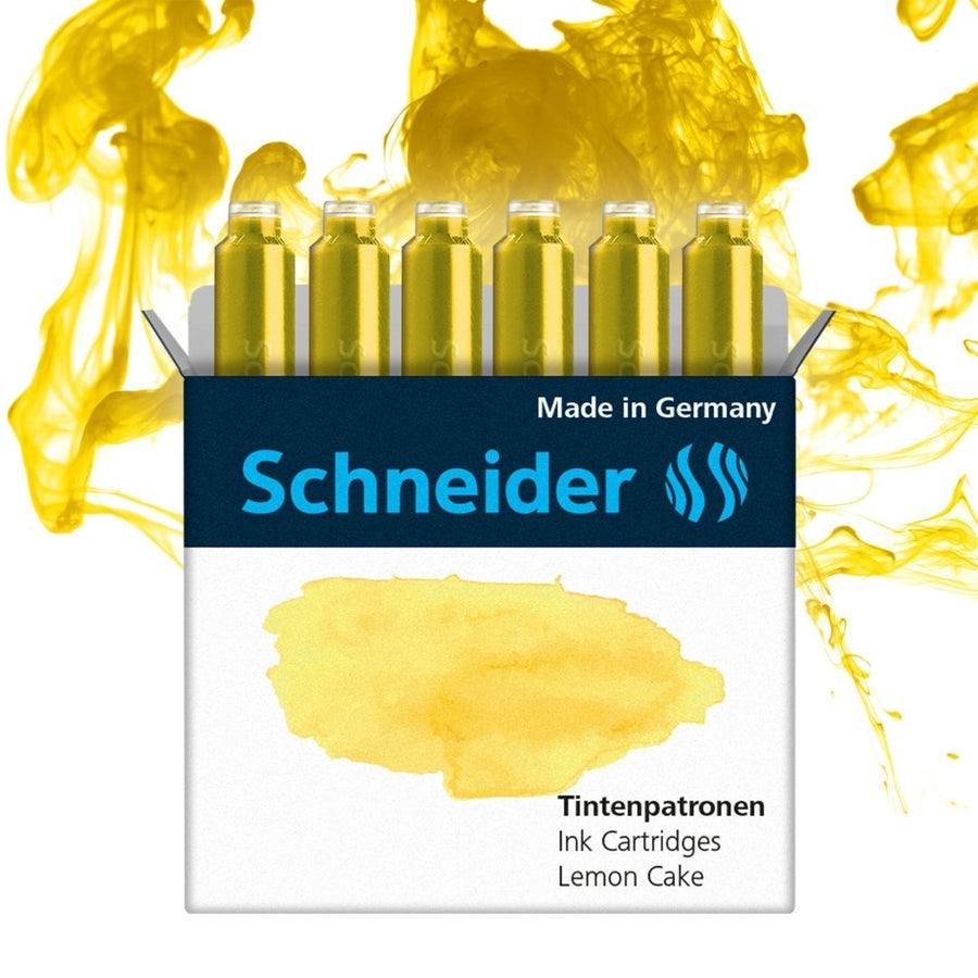 Fountain Pen Ink Cartridges Pastel - Schneider - Lemon Cake - Schneider