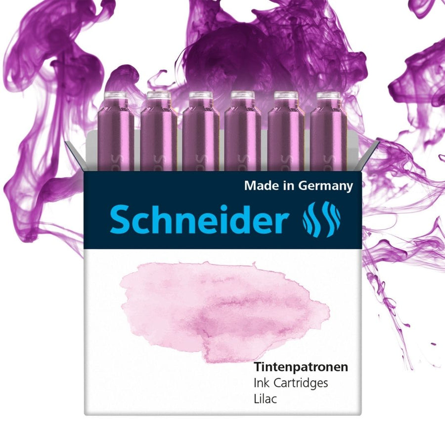 Fountain Pen Ink Cartridges Pastel - Schneider - Lilac - Schneider