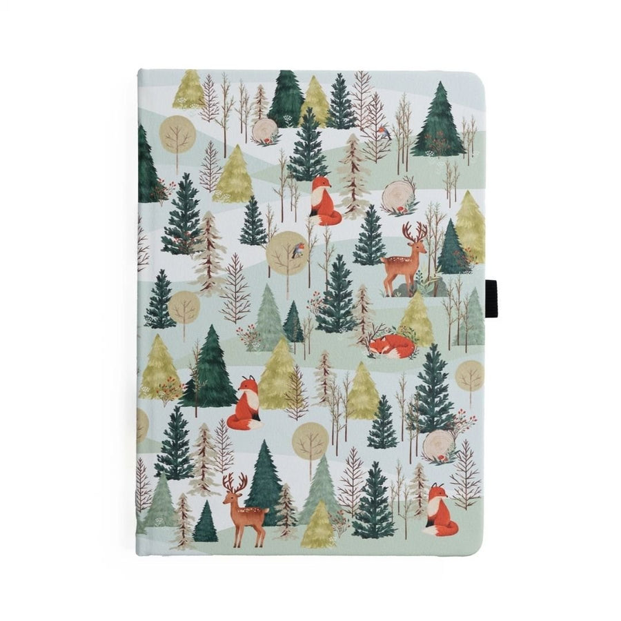 Fox in Winter Woods B5 Dotted Journal - Archer & Olive - Under the Rowan Trees