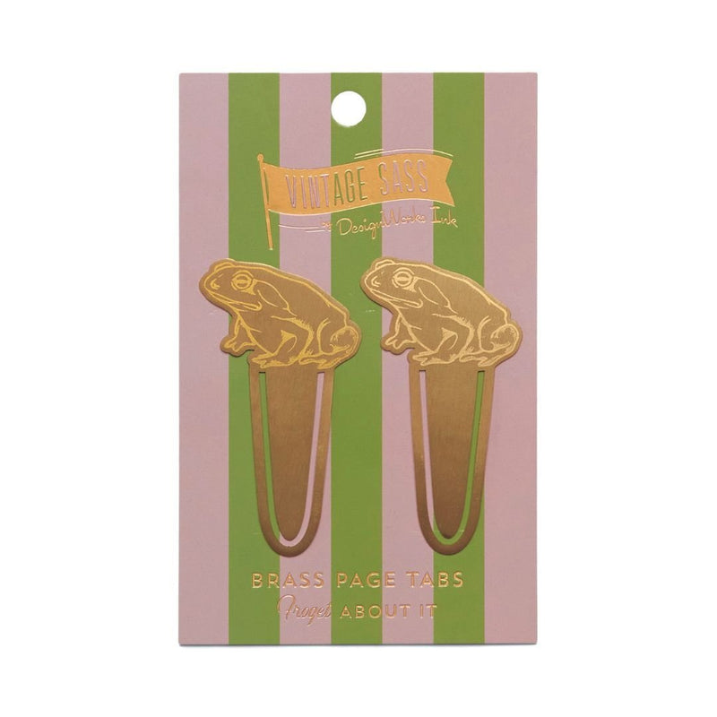 Brass Page Markers-Bookmarks-Designworks Collective-Frogs