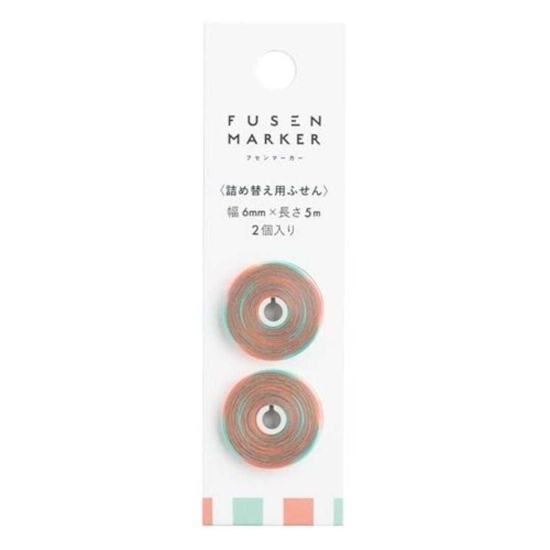Fusen Marker Refills - Sticky Note Tape - Squares - Kanmido