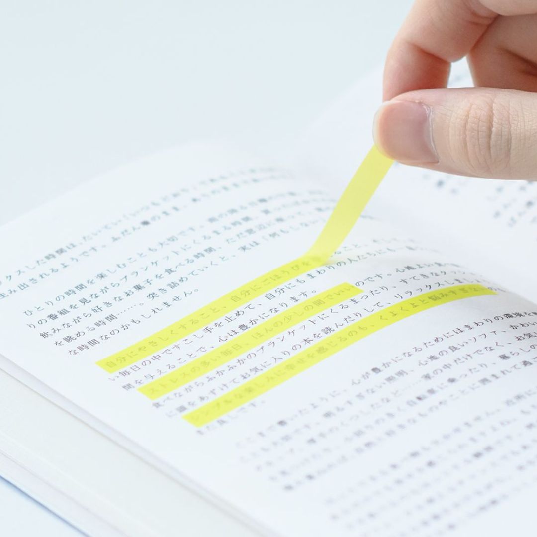 Fusen Marker Refills - Sticky Note Tape - Study Blue - Kanmido