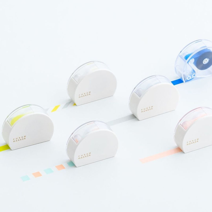 Fusen Marker Refills - Sticky Note Tape - Study Blue - Kanmido