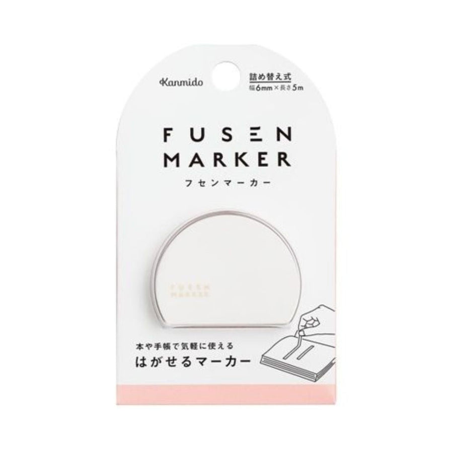 Fusen Marker - Sticky Note Tape - Pink - Kanmido