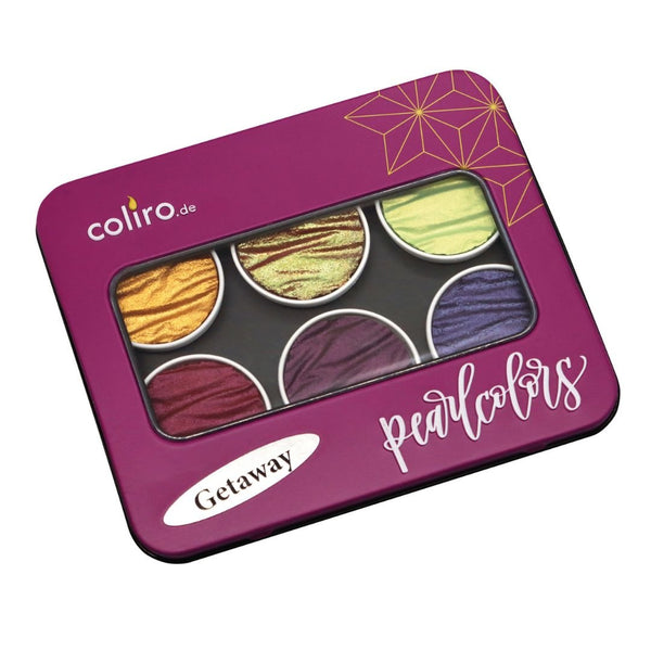Getaway Coliro Pearlcolors Set of Six-Calligraphy Inks-Coliro-