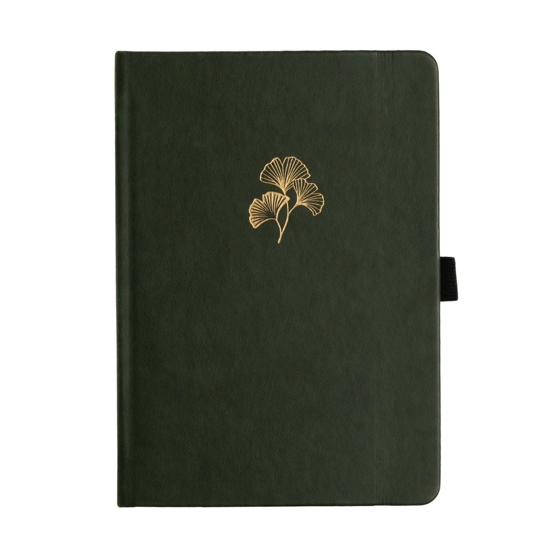 Ginkgo Leaf Luxury Dotted Journals - A5 - Archer & Olive