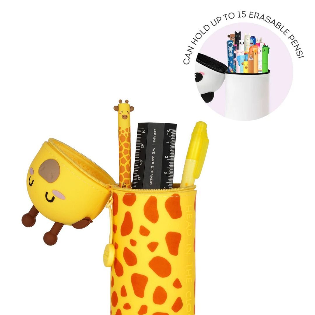 Giraffe 2 in 1 Silicone Pencil Case - Legami - Under the Rowan Trees