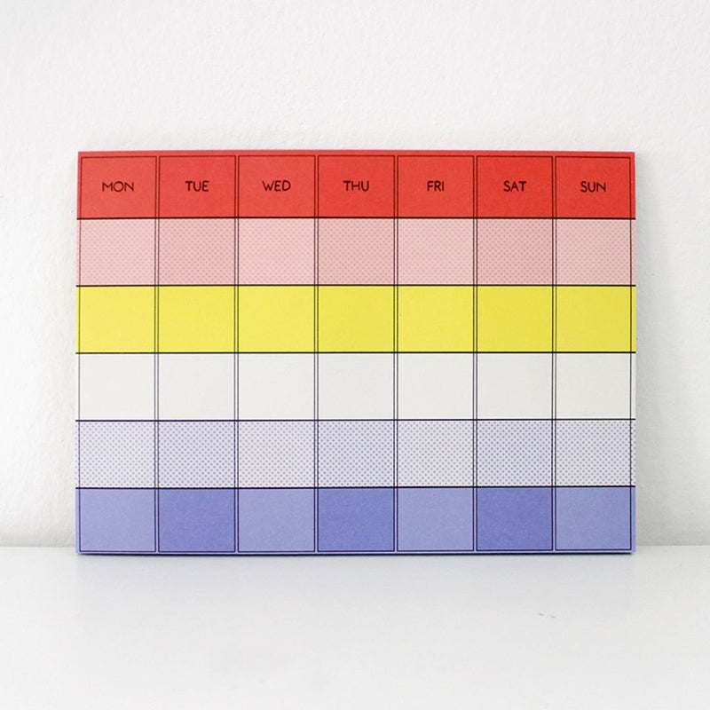 Monthly Deskpad - Paperways Palette-Notepads-Paperways-Girl With Hair Ribbon