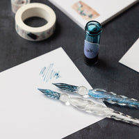 Glass Dip Pen - Light Blue - Under the Rowan Trees