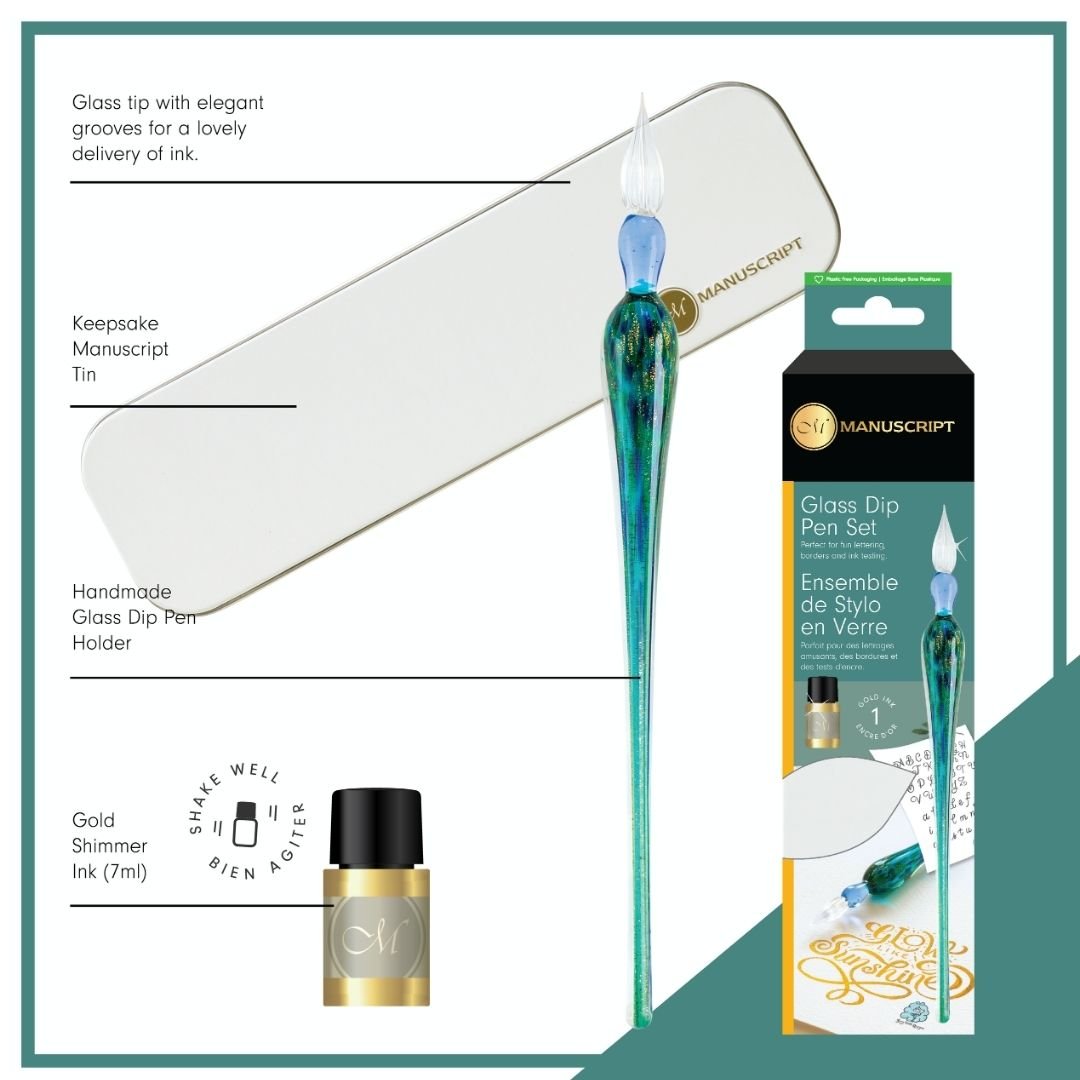 Glass Dip Pen Set - Manuscript Pen Co - Manuscript
