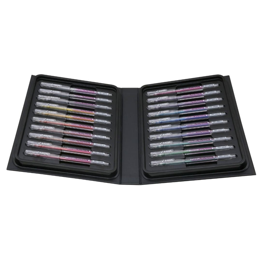 Glitter Gel Pens Set of 20 Star Sparks Decogel - Karin