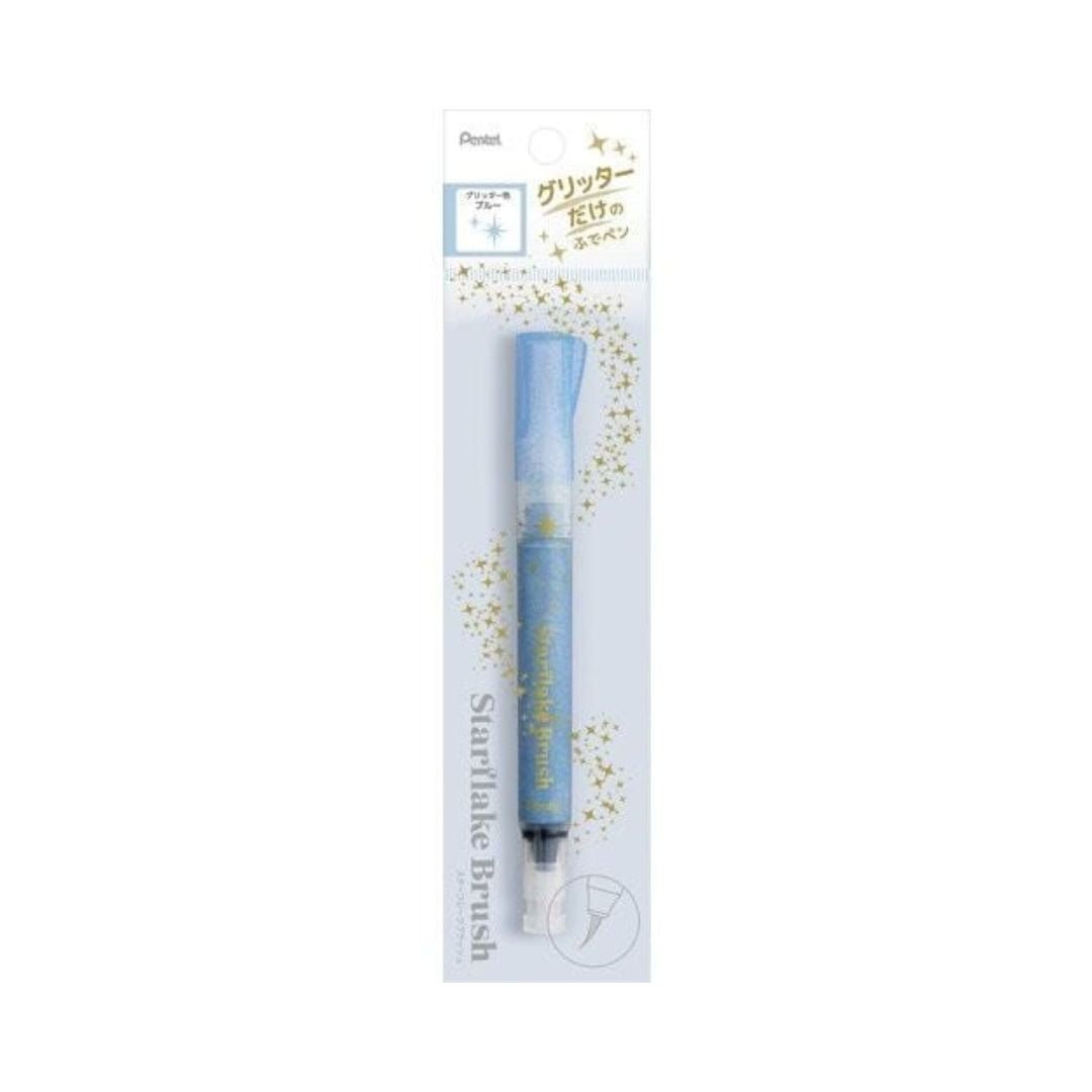 Glitter Starflake Brush Pen - Pentel - Blue - Pentel