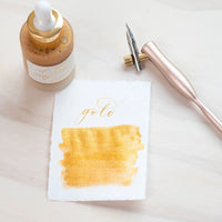 Gold Calligraphy Ink - Tom's Studio - Tom's Studio - Under the Rowan Trees