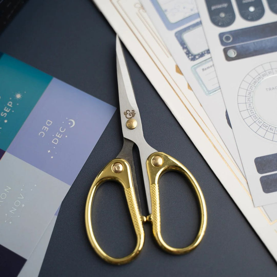 Gold-Handled Stationery Scissors Archer & Olive-Scissors-Archer & Olive-