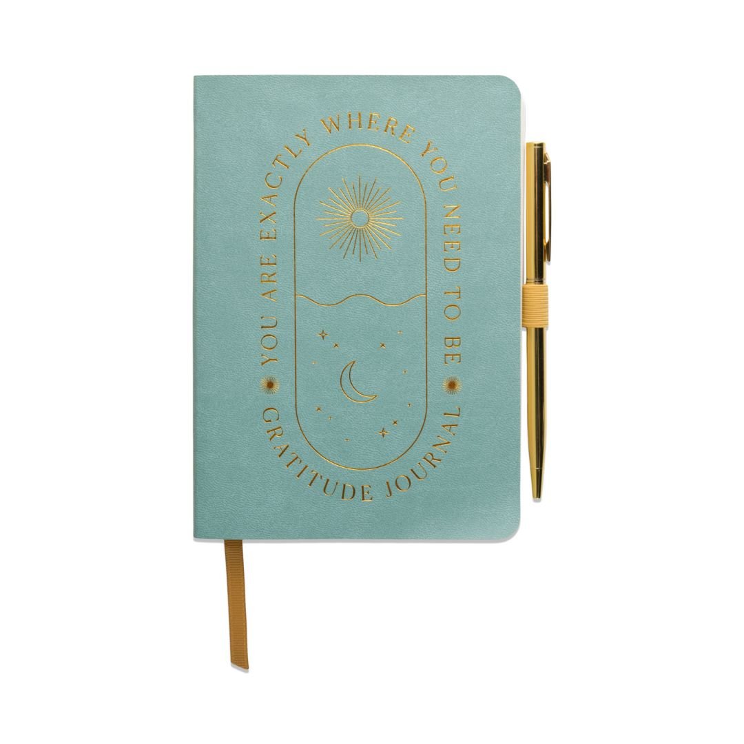 Coral Rose vegan leather store evil eye lined journal