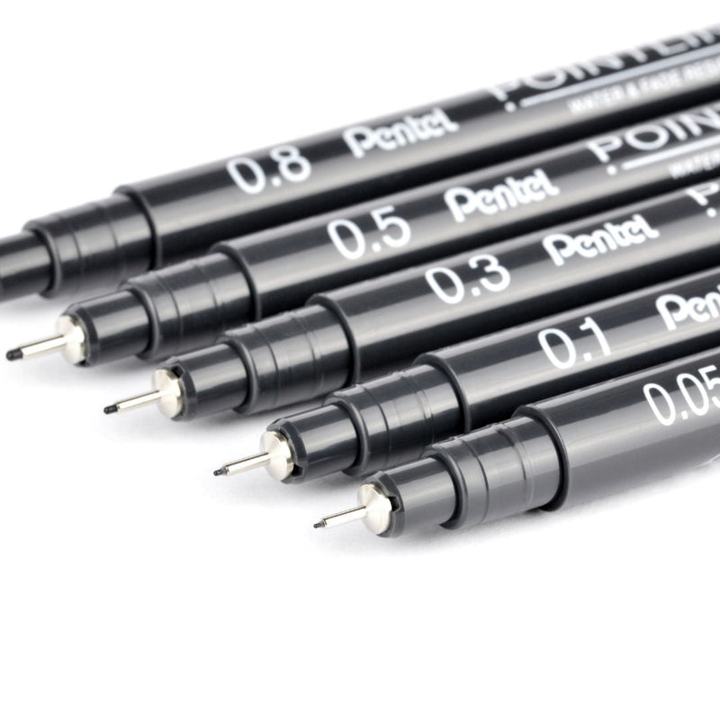 Grey Pentel Pointliner 0.5 S20P-Pens-Pentel-