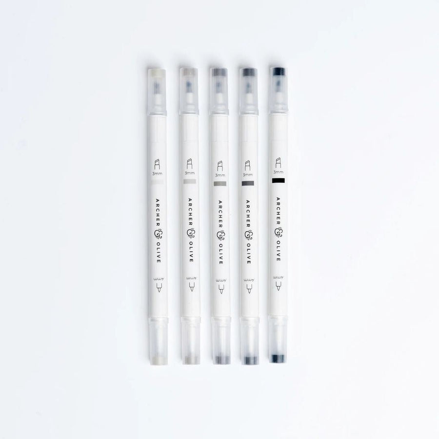Greyscale Duographs - Archer & Olive - Archer & Olive