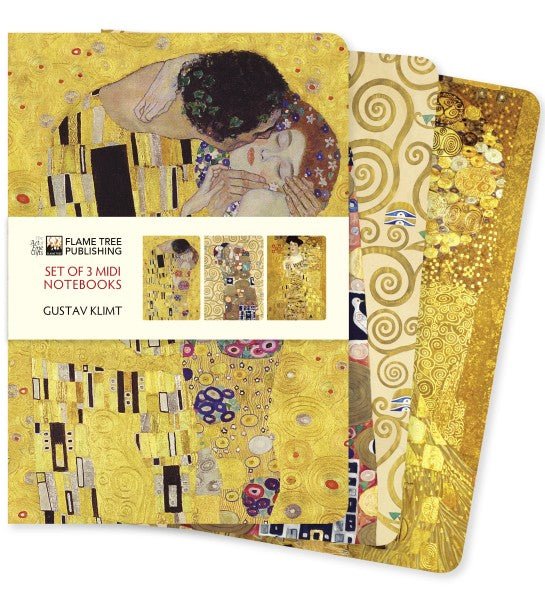 Gustav Klimt Midi Notebook Collection - Flame Tree