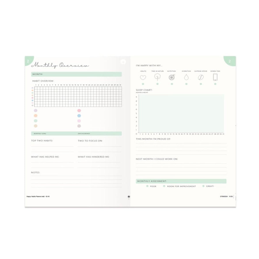 Happy Habits Guided Productivity Journal - Portico Designs