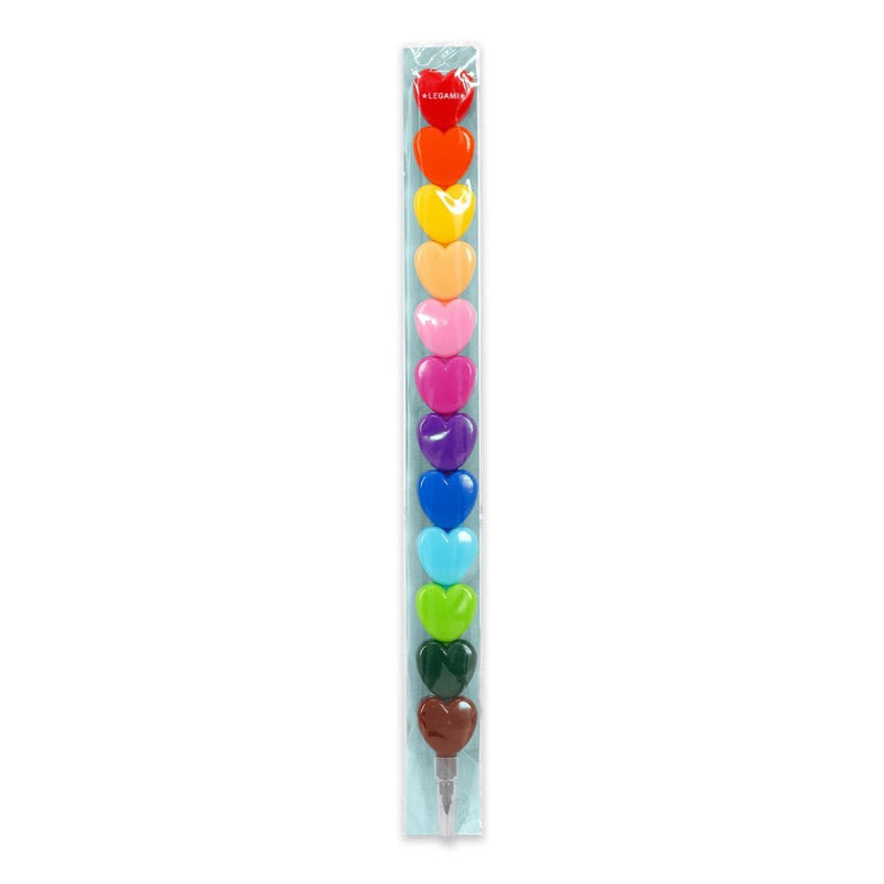 Heart Stackable Crayons Legami-Coloured Pencils-Legami-