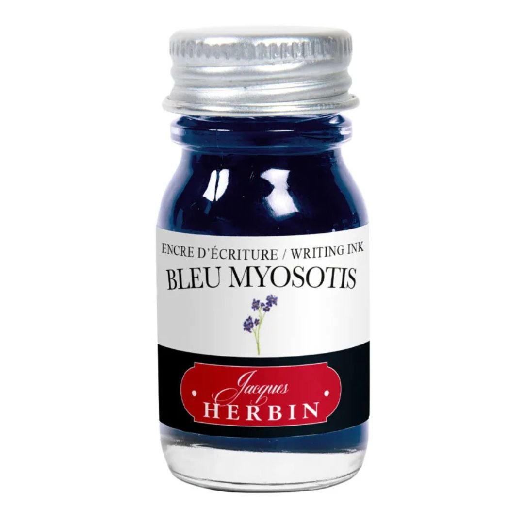 Herbin Fountain Pen Ink Bottle 10ml - Bleu Myosotis - Herbin
