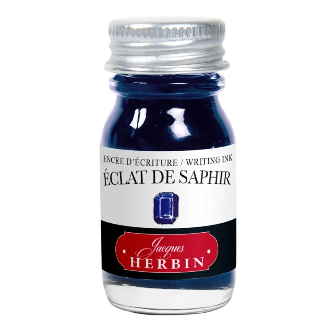 Herbin Fountain Pen Ink Bottle 10ml - Eclat de Saphir - Herbin