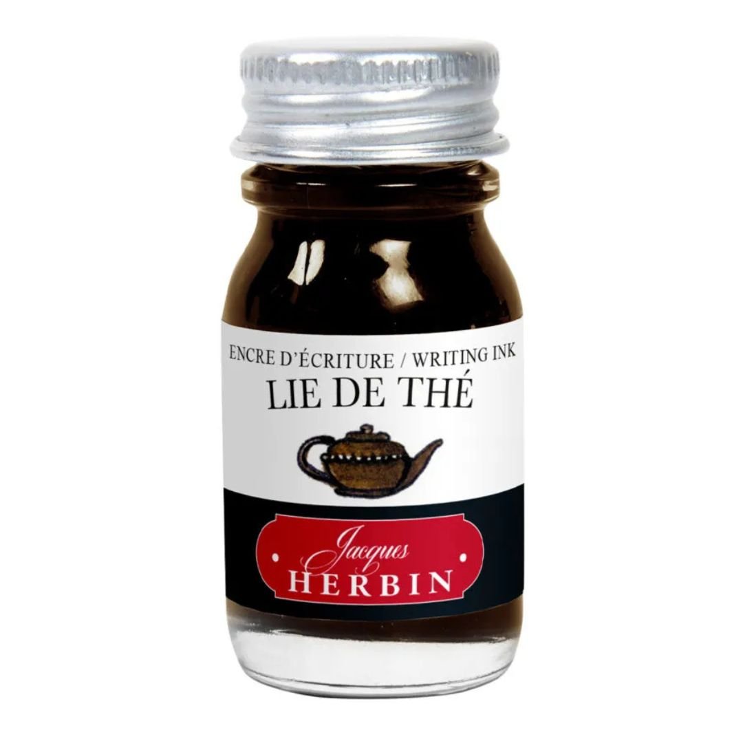 Herbin Fountain Pen Ink Bottle 10ml - Lie de The - Herbin