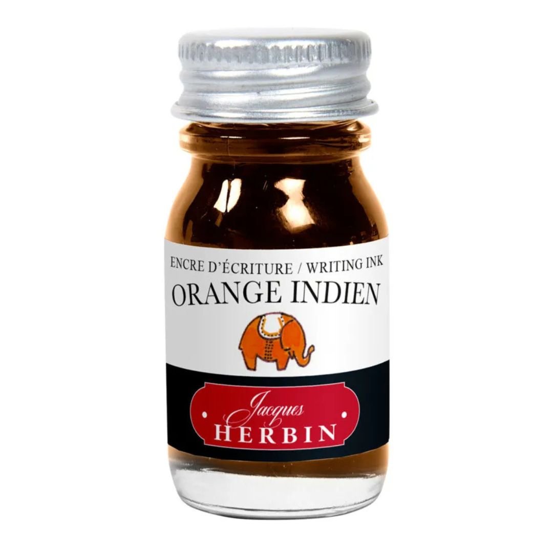 Herbin Fountain Pen Ink Bottle 10ml - Orange Indien - Herbin