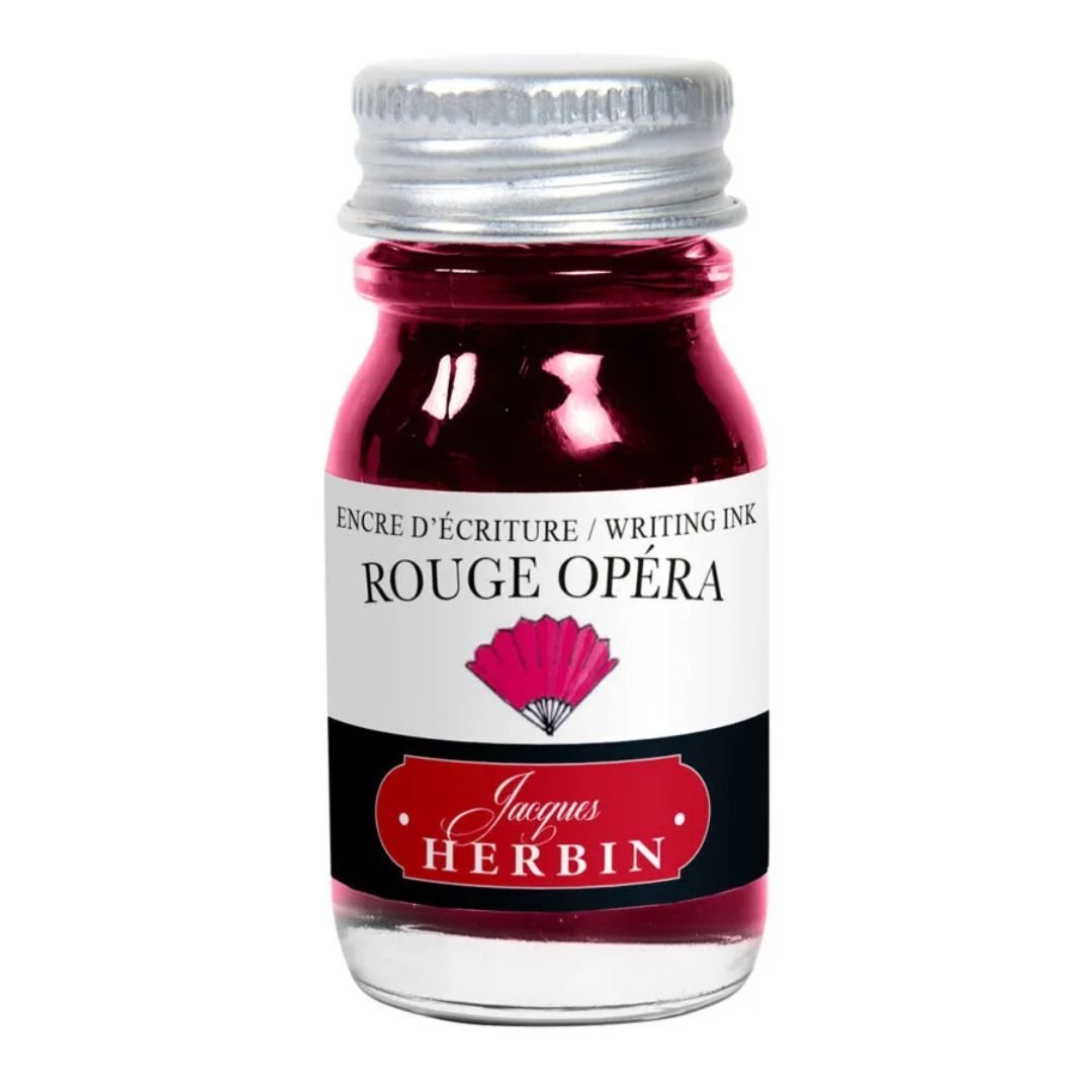 Herbin Fountain Pen Ink Bottle 10ml - Rouge Opera - Herbin