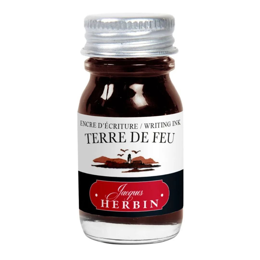 Herbin Fountain Pen Ink Bottle 10ml - Terre de Feu - Herbin