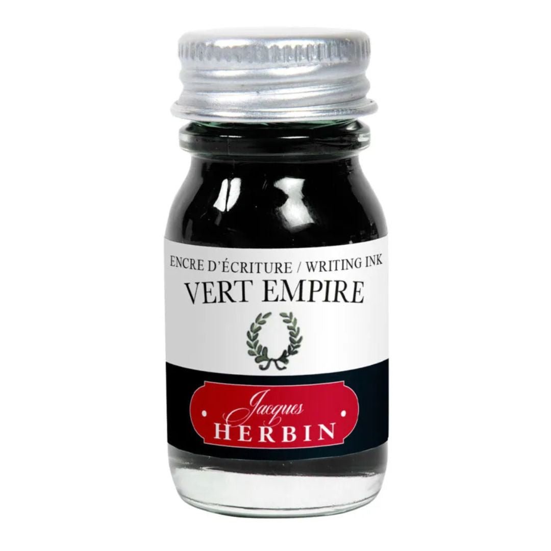Herbin Fountain Pen Ink Bottle 10ml - Vert Empire - Herbin