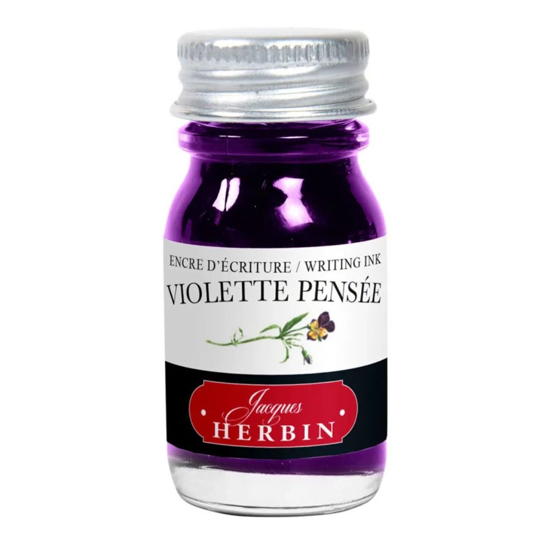 Herbin Fountain Pen Ink Bottle 10ml - Violette Pensee - Herbin