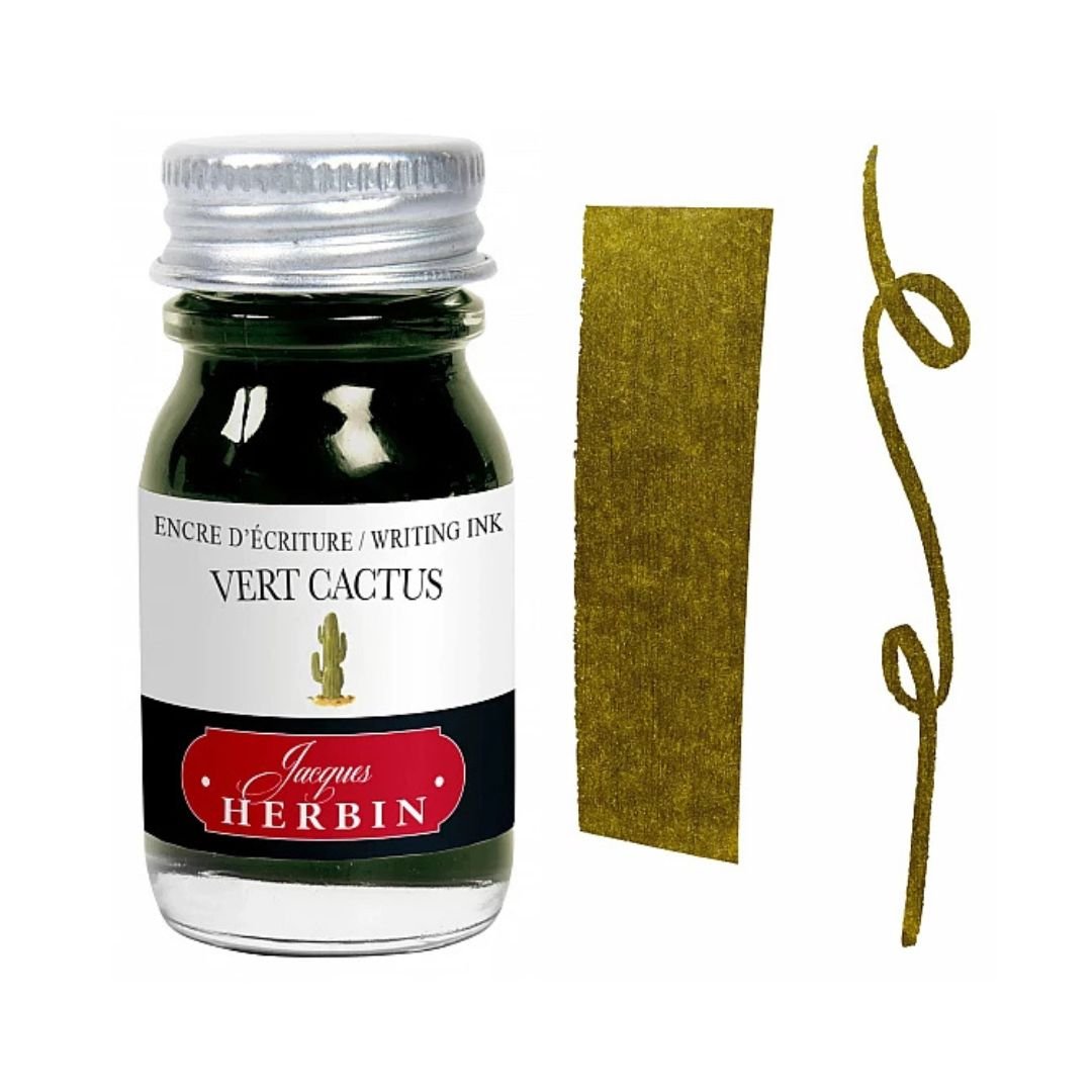 Herbin Fountain Pen Inks 10ml NEW COLOURS - Vert Cactus - Herbin