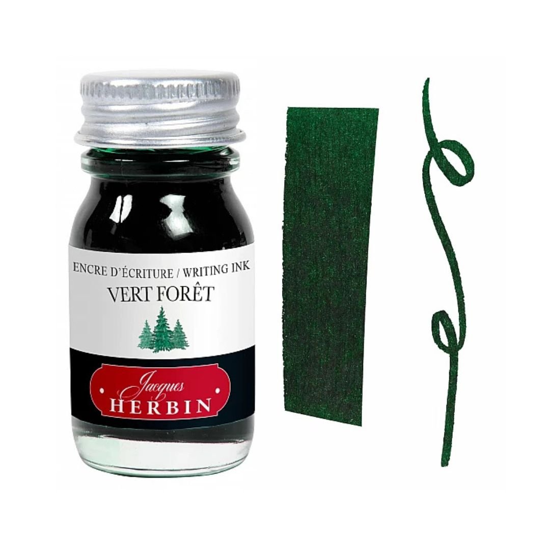 Herbin Fountain Pen Inks 10ml NEW COLOURS - Vert Foret - Herbin