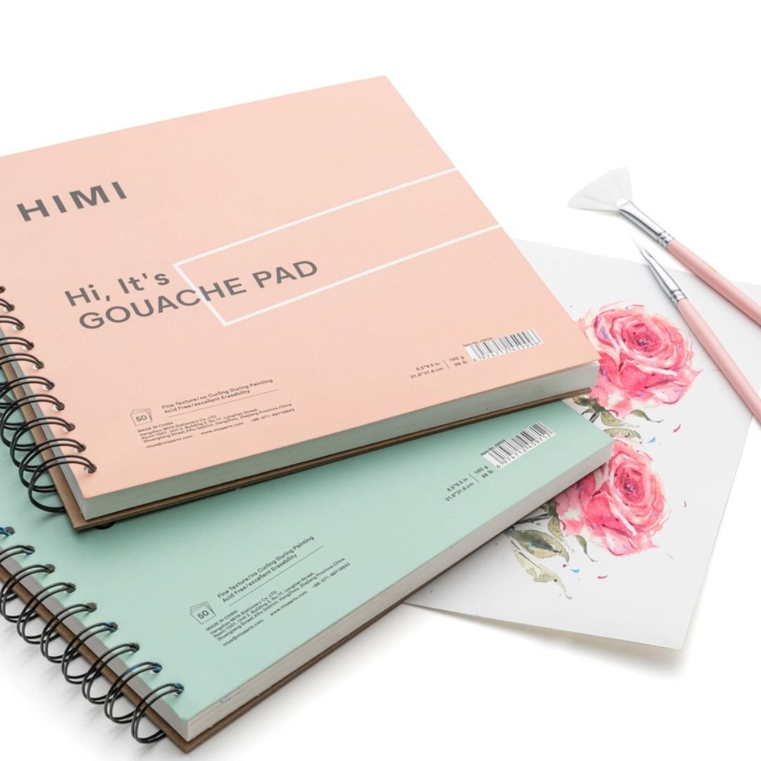 Himi Gouache Paper Pad 160gsm Square - Green - Himi