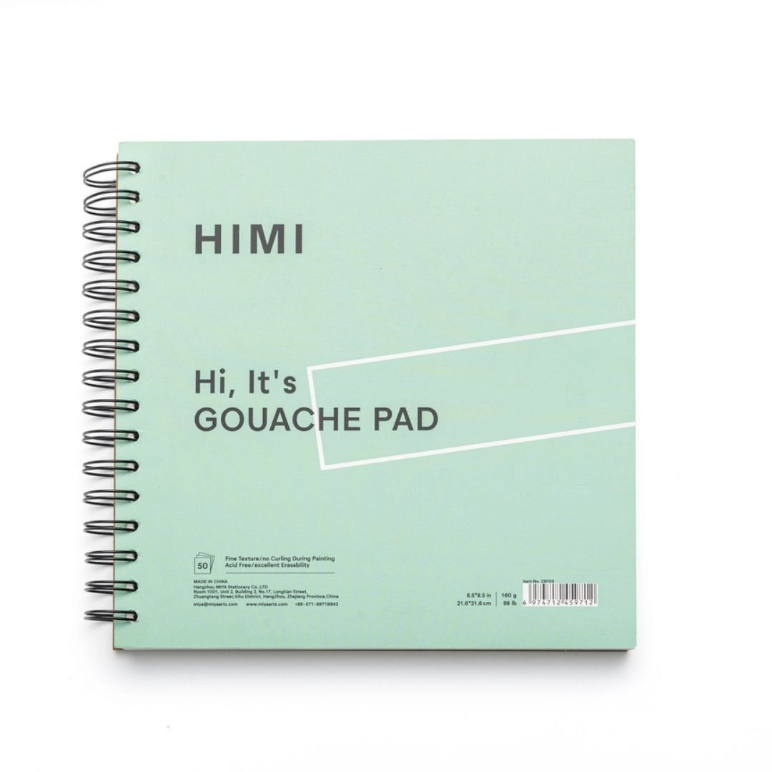 Himi Gouache Paper Pad 160gsm Square - Green - Himi