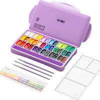 Himi Jelly Cup Gouache 36 Basic Colours Paints Set - Himi