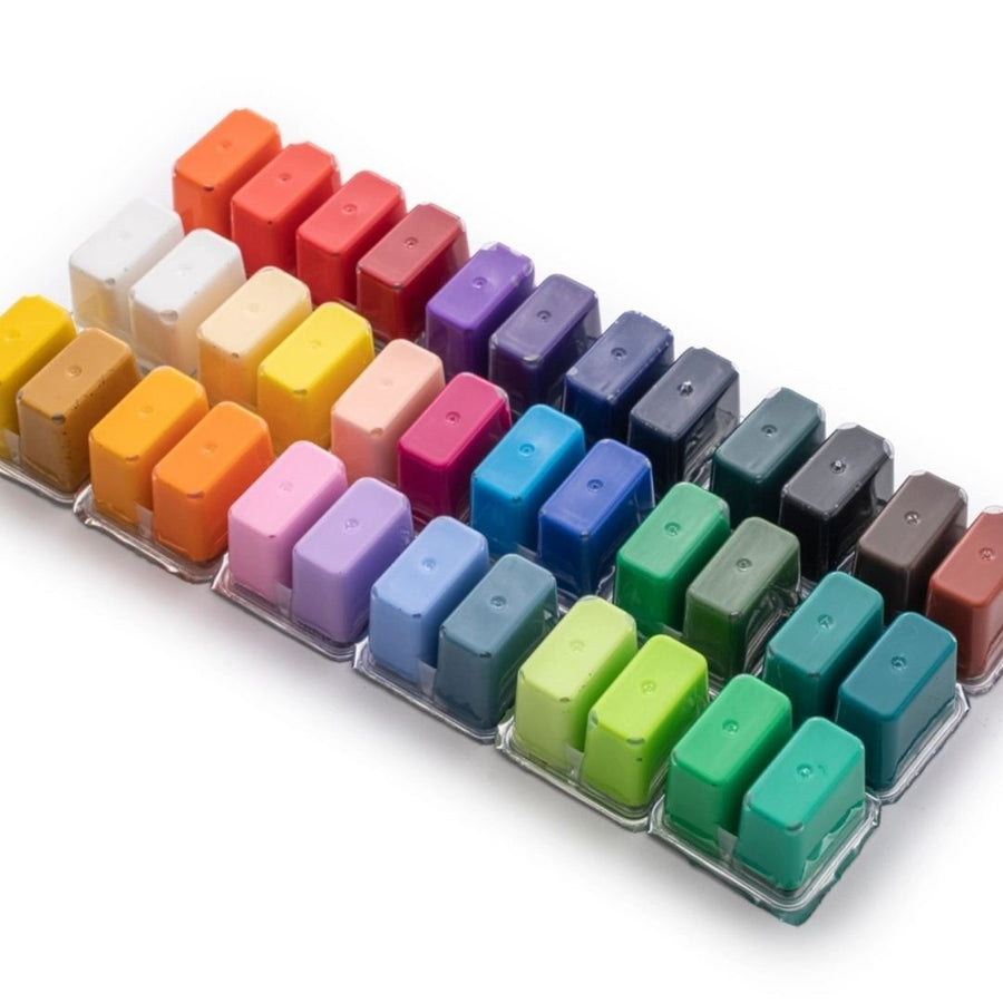 Himi Jelly Cup Gouache 36 Basic Colours Paints Set - Himi