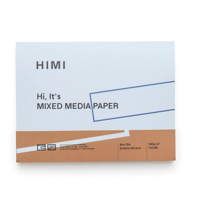 Himi Mixed Media Paper 180gsm 229 x 305 mm 90 Glued Sheets - Himi