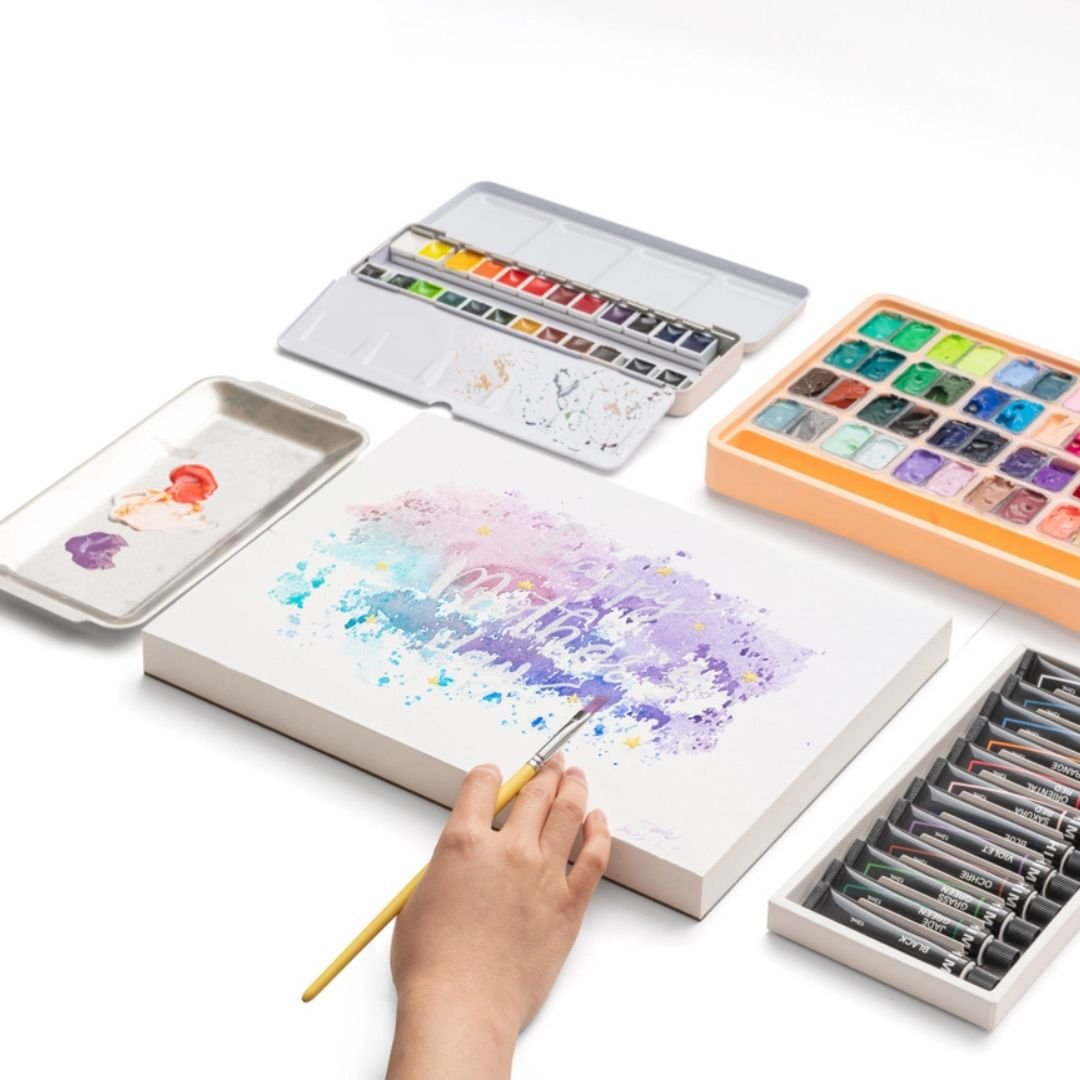 Himi Mixed Media Paper 180gsm 229 x 305 mm 90 Glued Sheets - Himi