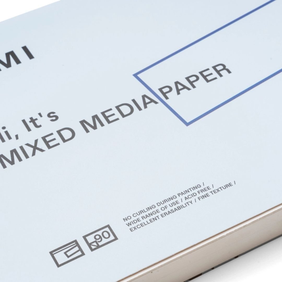 Himi Mixed Media Paper 180gsm 229 x 305 mm 90 Glued Sheets - Himi