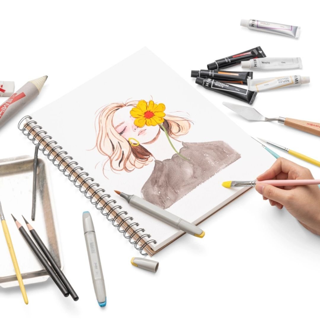 Himi Mixed Media Paper Pad 180gsm 229 x 305 mm - Himi