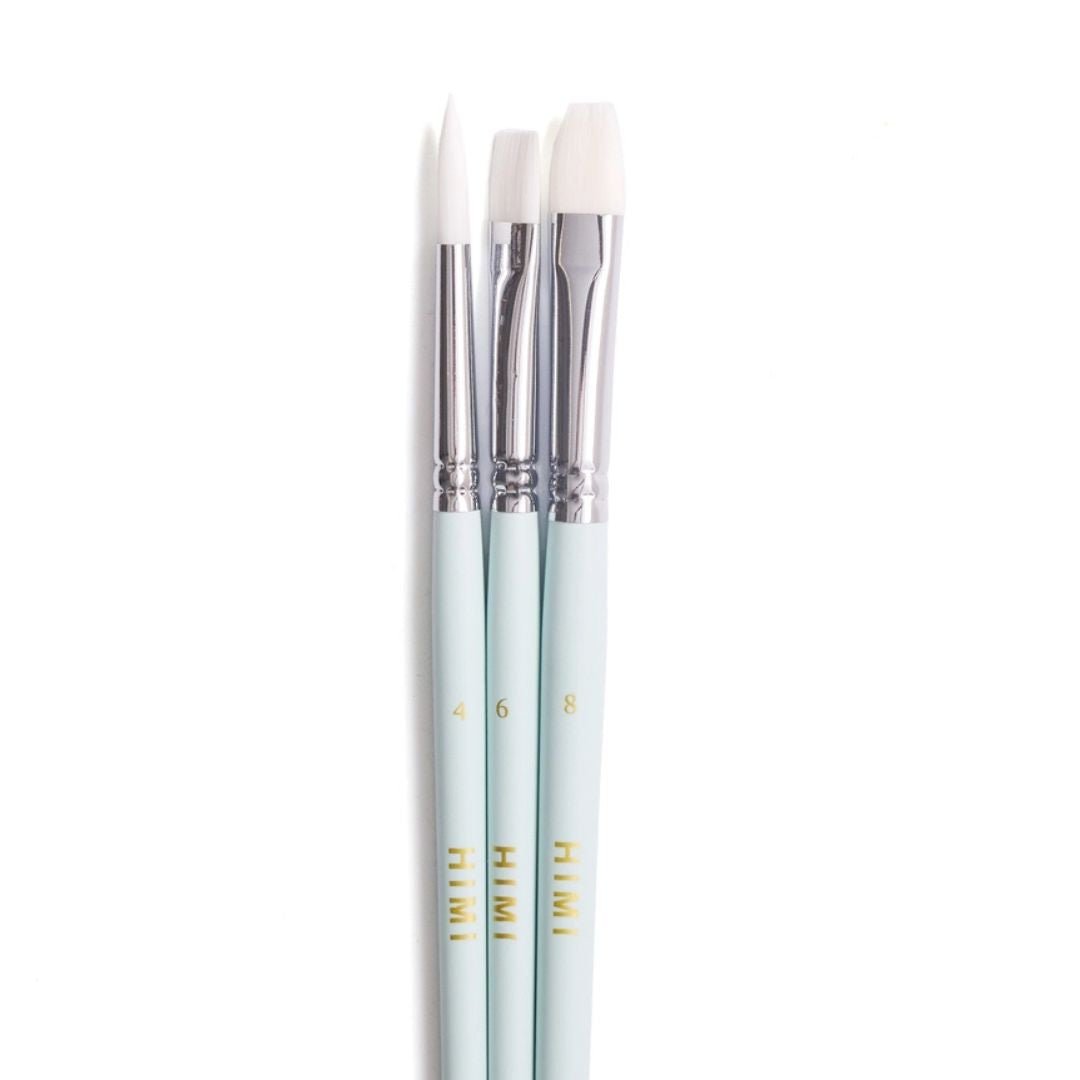 Himi Paintbrushes Set of 3 - Green - Himi