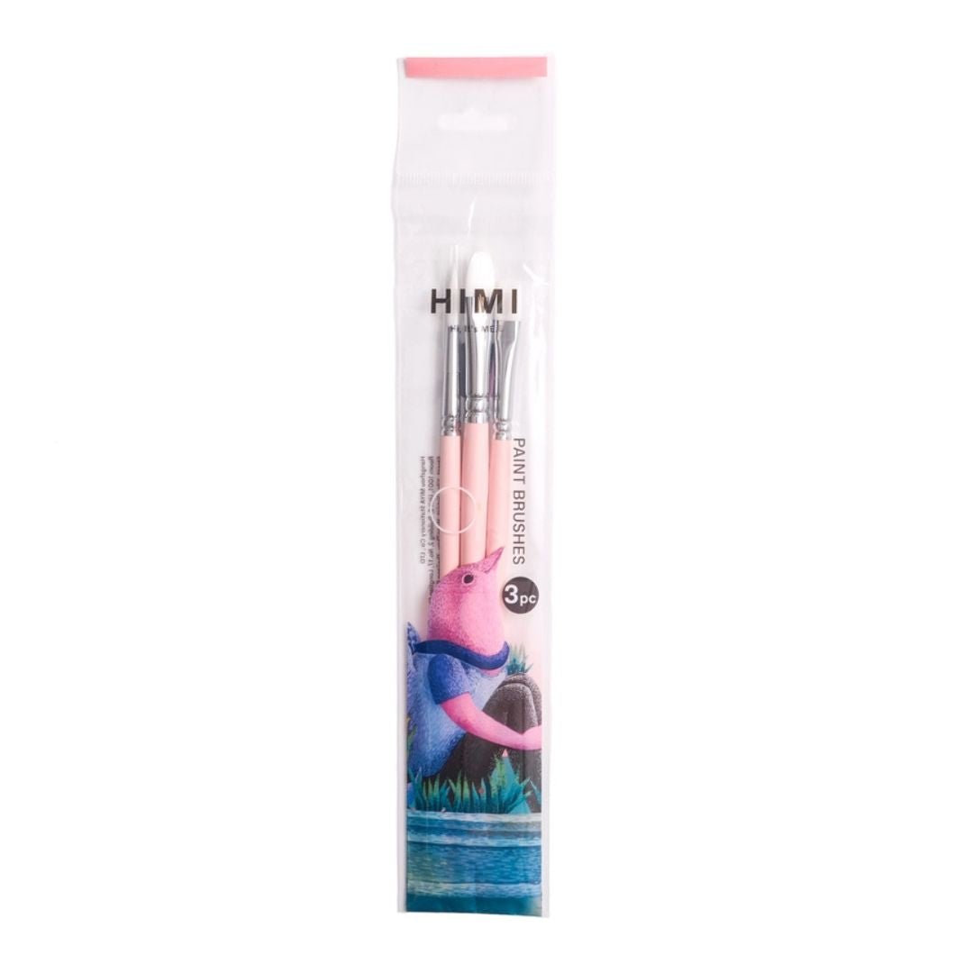 Himi Paintbrushes Set of 3 - Pink - Himi