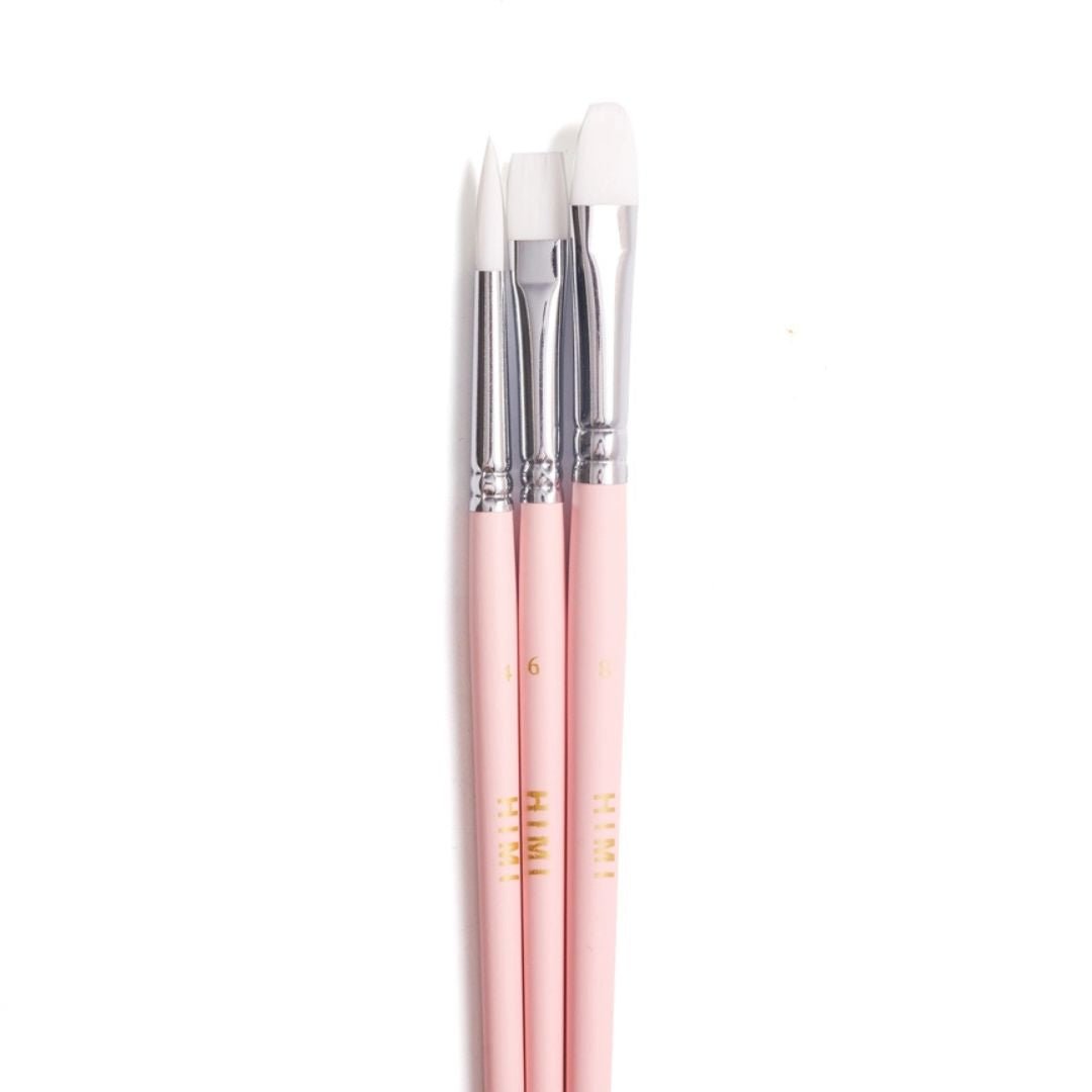 Himi Paintbrushes Set of 3 - Pink - Himi