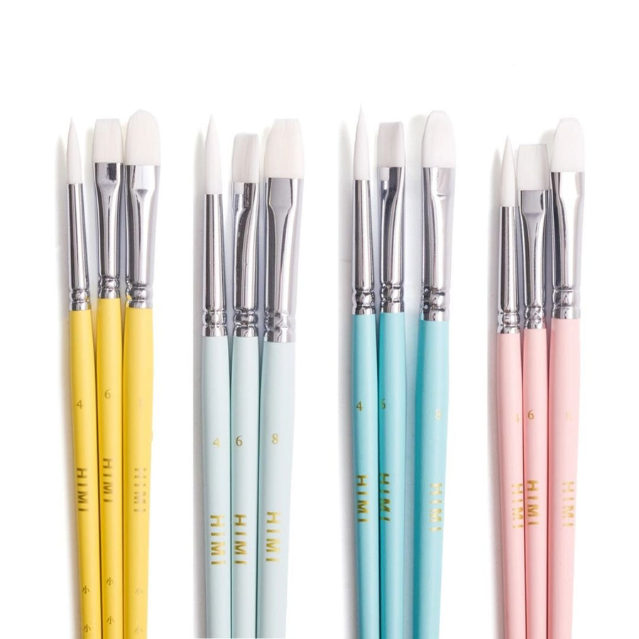 Himi Paintbrushes Set of 3 - Yellow - Himi
