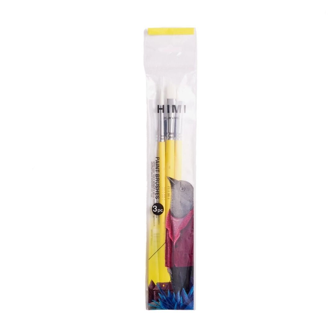 Himi Paintbrushes Set of 3 - Yellow - Himi