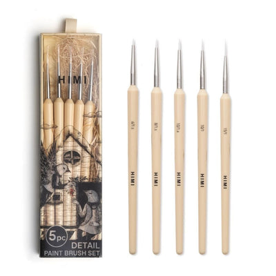 Himi Paintbrushes Set of 5 Liner Detail Brushes - Himi